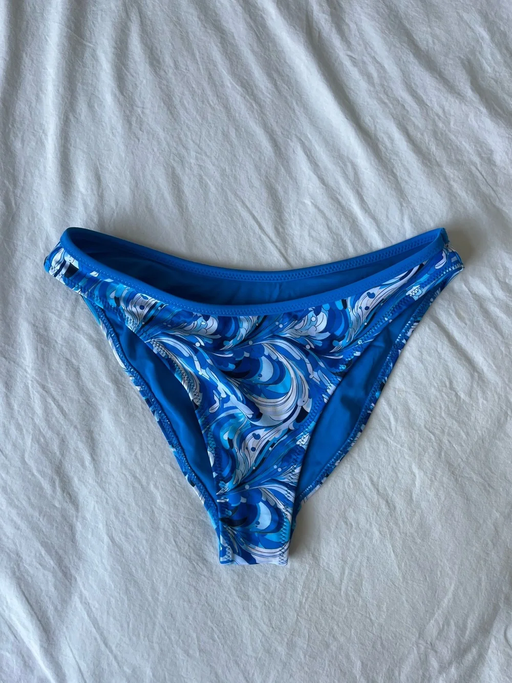 NWOT Blackbough Blue Swirl Two-Piece Halter Bikini